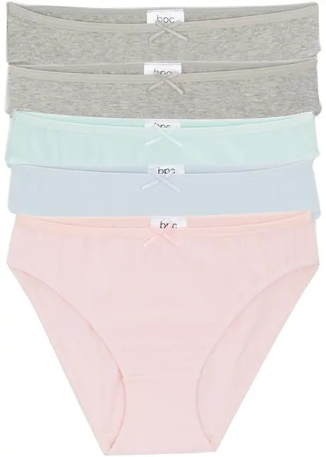 Lot de 5 slips fille, bonprix