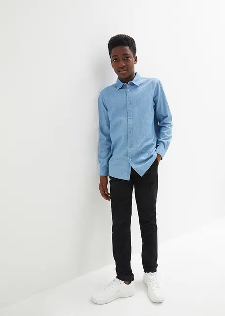 Chemise et pantalon chino extensible garçon (Ens. 2 pces.), bpc bonprix collection