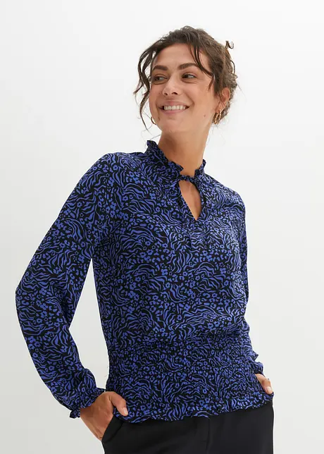 Blouse avec smock, bonprix