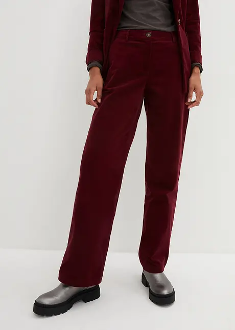 Pantalon en velours côtelé, style Marlène, bonprix