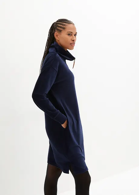 Robe en jersey velours côtelé doux, bonprix