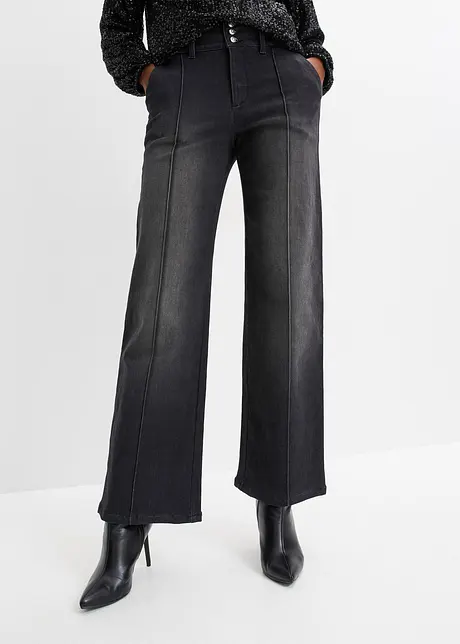 Jean Wide Leg, taille normale, bonprix
