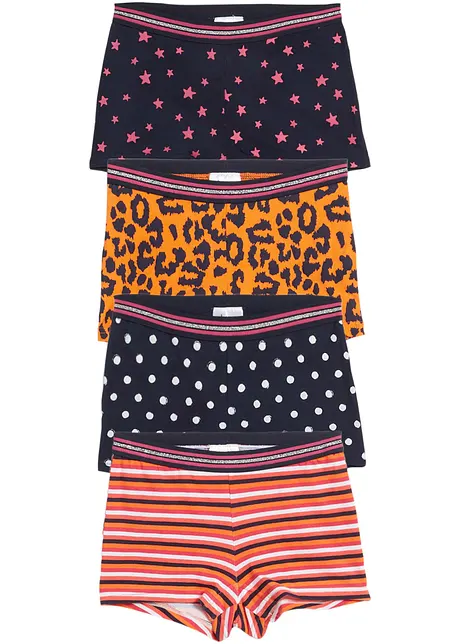 Lot de 4 boxers fille, bpc bonprix collection