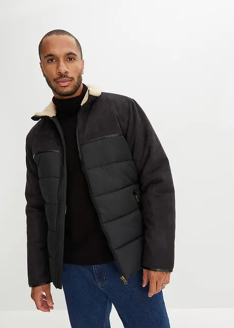 Veste d'hiver en mélange de matière avec polyester recyclé, John Baner JEANSWEAR