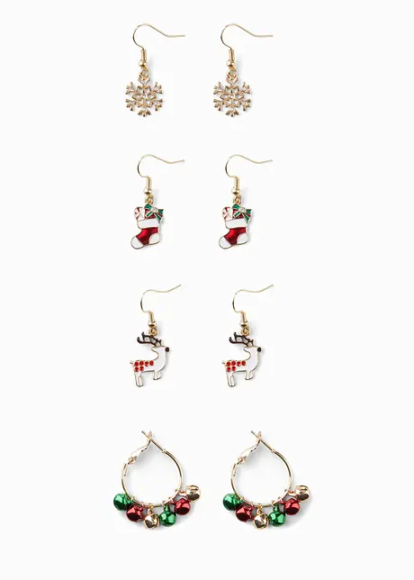 Boucles d'oreille (ens. 8 pces.), bonprix