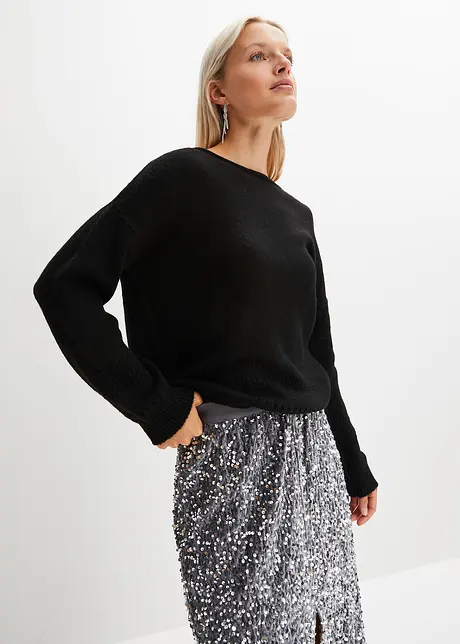 Pull avec dentelle, bonprix