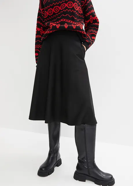 Jupe en jersey milano, longueur genou, bonprix