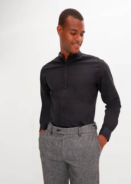 Chemise manches longues à col montant, bpc selection