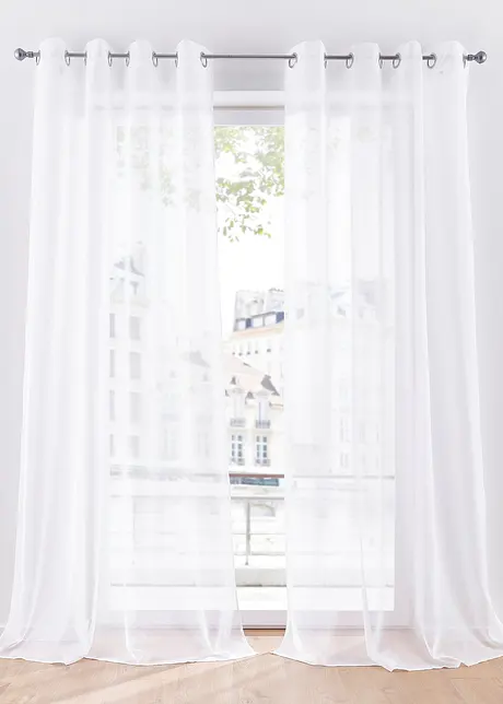 Voilage texturé avec polyester recyclé (1 pce.), bonprix