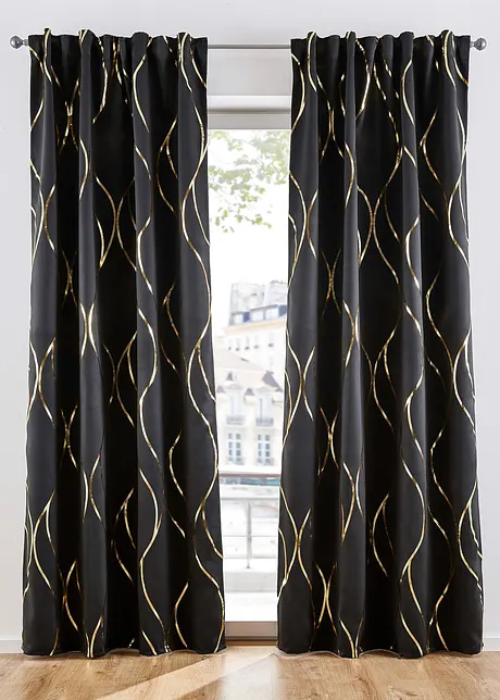 Panneau occultant à imprimé brillant avec polyester recyclé (1 pce.), bonprix