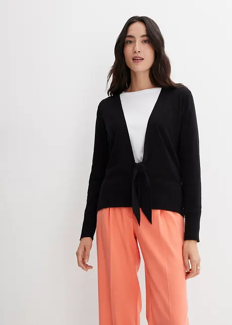 Gilet en maille avec lien à nouer, bpc selection