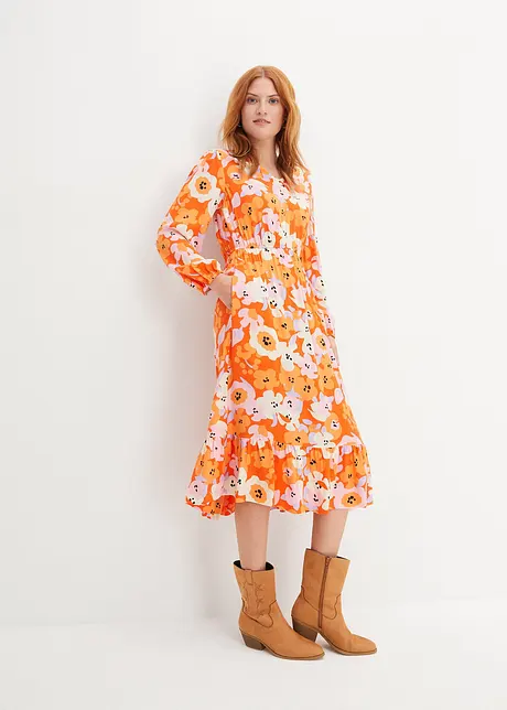 Robe en viscose à poches, bonprix