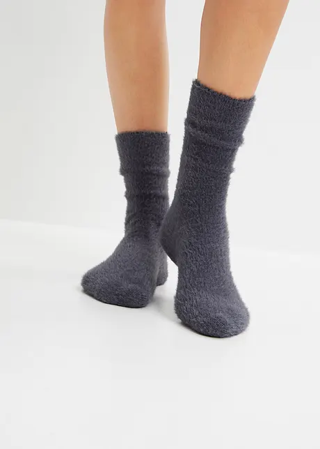Lot de 3 paires de chaussettes douillettes avec acrylique recyclé, bpc bonprix collection