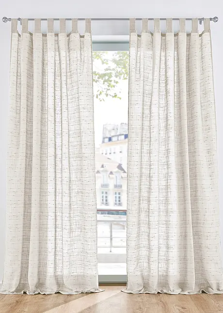 Voilage aspect lin (1 pce), bonprix