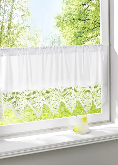 Brise-bise avec bordure crochetée, bonprix