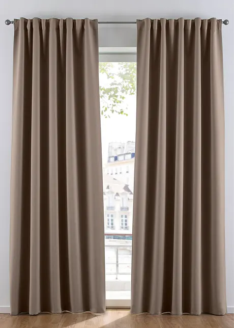 Rideau occultant (1 pce), taille normale et XXL, bonprix