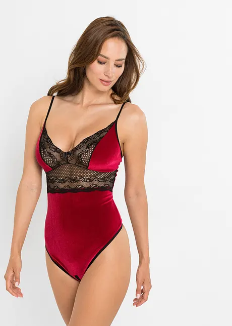 Body en velours ouvert, VENUS