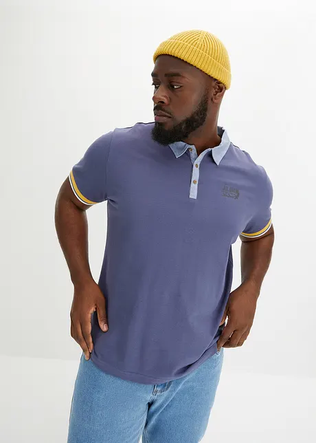 Polo en coton piqué, manches courtes, bonprix