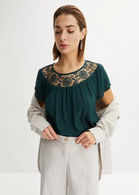 Blouse à dentelle, bonprix