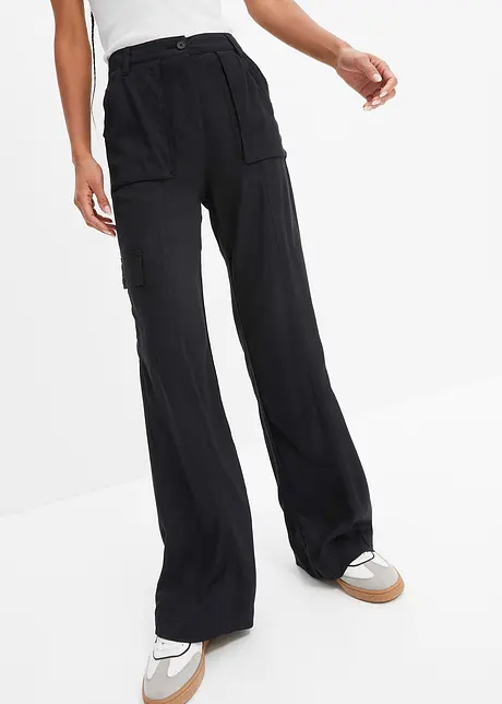 Pantalon large et fluide style cargo, bonprix