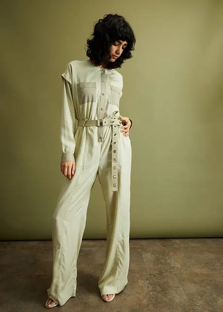 Combi pantalon en Tencel avec effet patchwork, RAINBOW