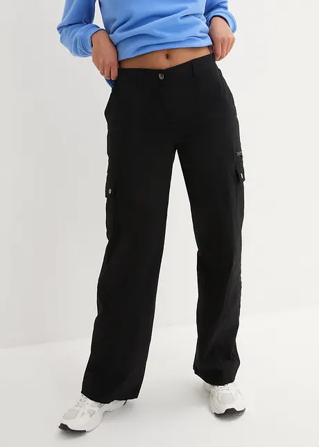 Pantalon cargo Mid Waist, bonprix