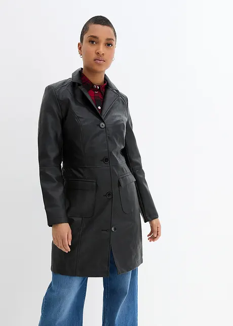 Manteau avec revers, cintré, bonprix