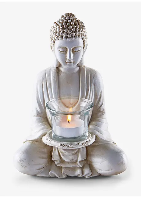 Statuette Bouddha avec photophore, bonprix