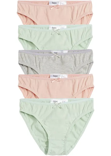 Lot de 5 slips fille, bonprix