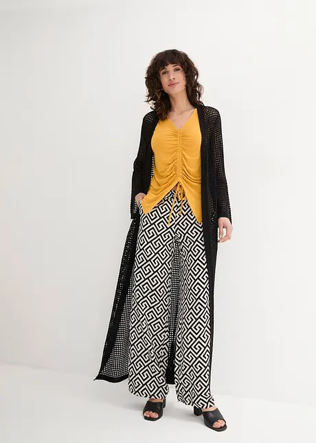 Gilet long en maille, bonprix