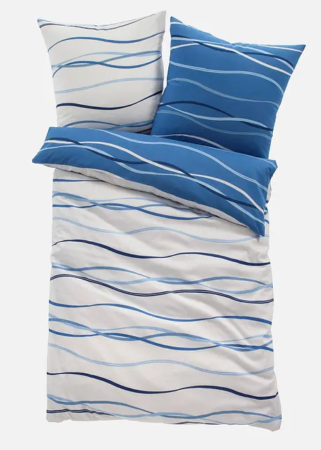 Parure de lit réversible motif vague, bonprix