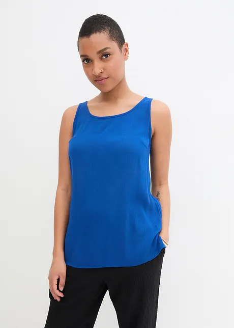 Blouse sans manches effet froissé avec détail dos, bpc bonprix collection