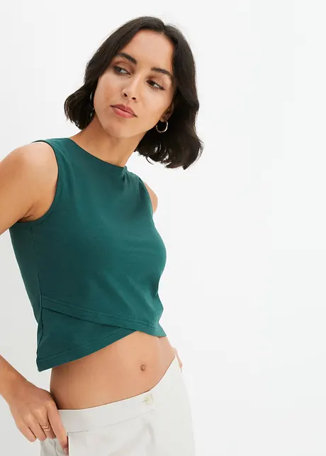 Crop top en coton stretch, bonprix