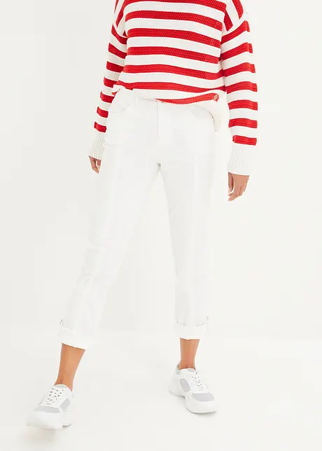 Jean straight, taille moyenne, retroussable, bonprix