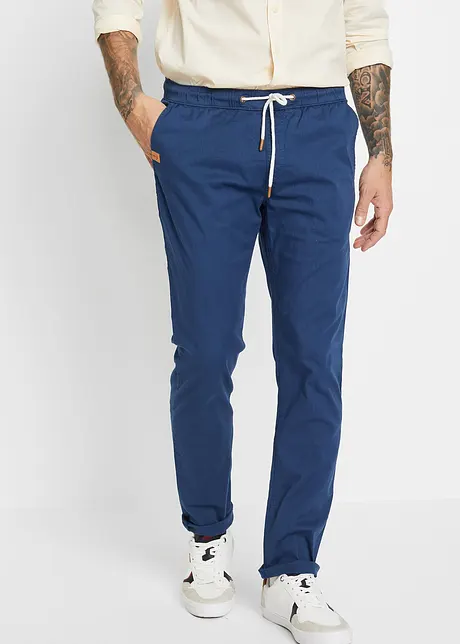 Pantalon droit taille élastiquée, Slim Fit, bonprix