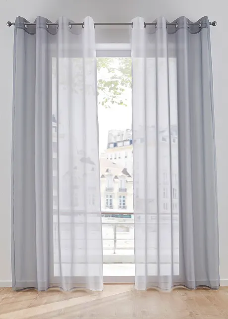 Voilages avec dégradé (2 pces), bonprix