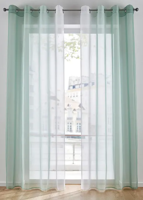 Voilages avec dégradé (2 pces), bonprix