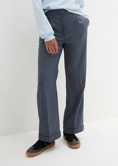 Pantalon 7/8, aspect laine, avec taille confortable, bonprix