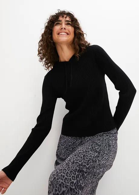 Pull doux à capuche, bonprix