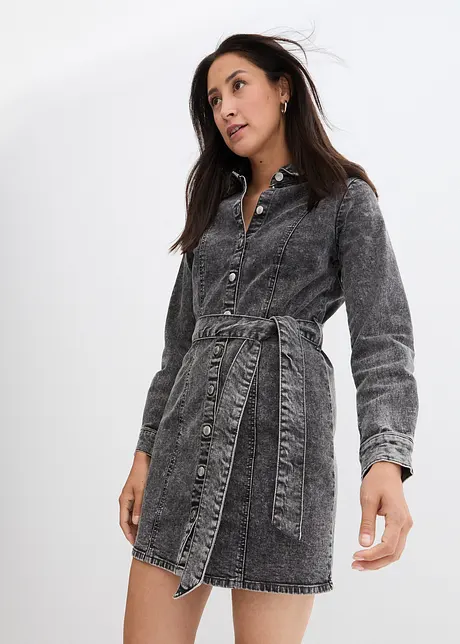 Robe courte en jean, bonprix