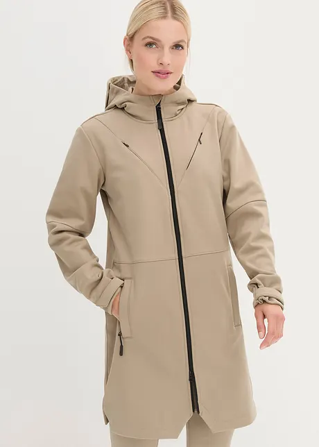 Parka coupe-vent en softshell ultra-stretch, bonprix