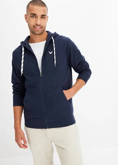 Sweat zippé à capuche, bonprix