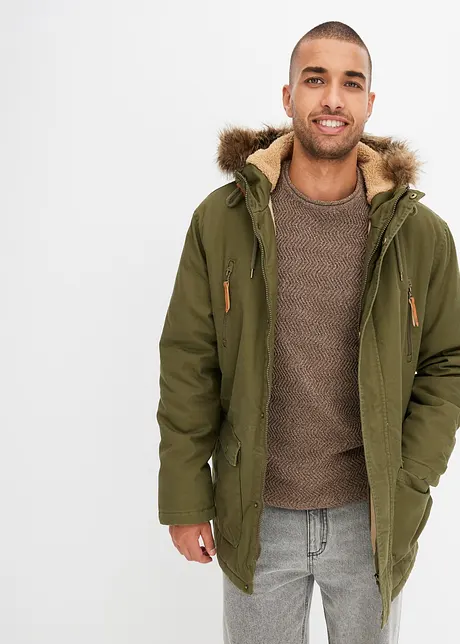 Parka à capuche en fausse fourrure, bonprix