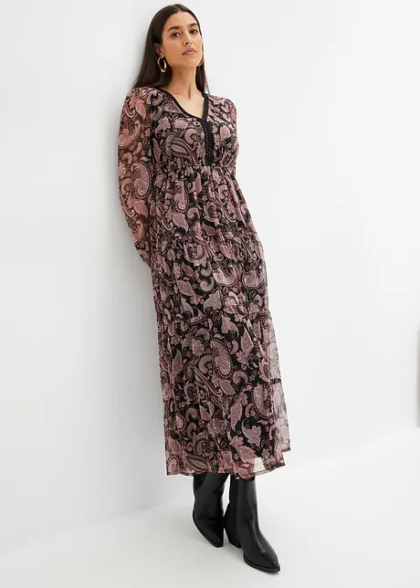 Robe longue imprimée, bonprix