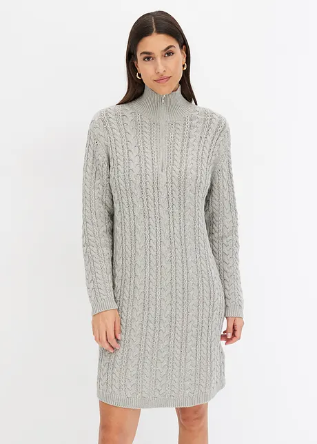 Robe en maille à motif torsadé, bonprix