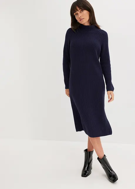 Robe en maille côtelée, bonprix