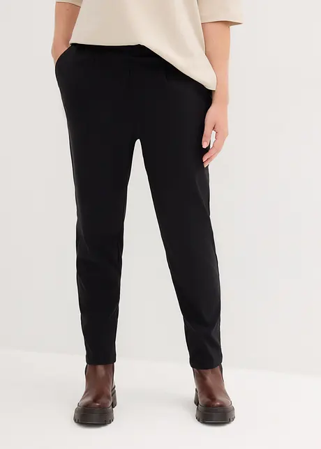 Pantalon carotte avec taille élastiquée, longueur cheville, bonprix