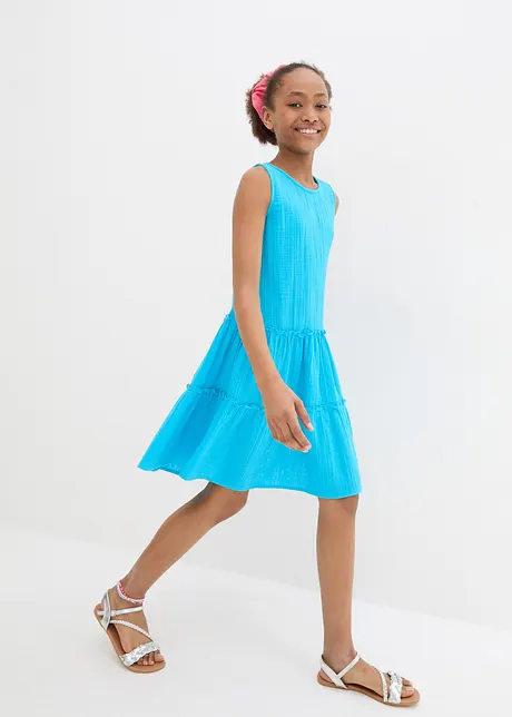 Robe midi en gaze de coton légère, bonprix