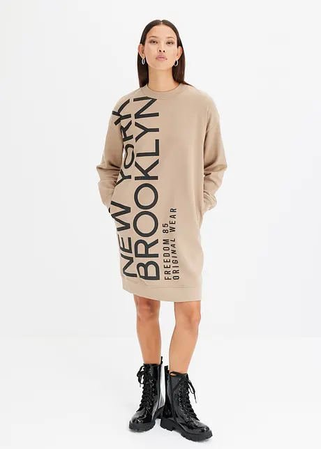 Robe sweat avec poches, bonprix