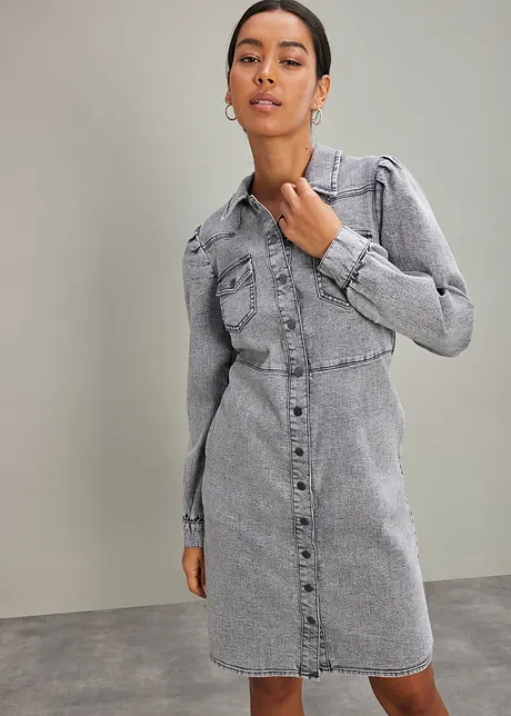 Robe courte en jean, bonprix